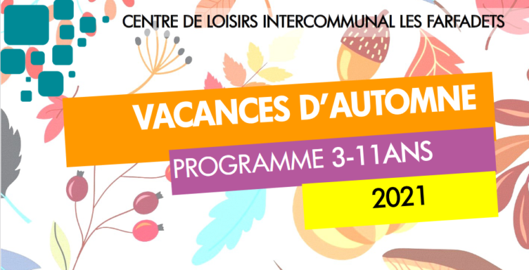 programme vacances toussaint farfadets 2021